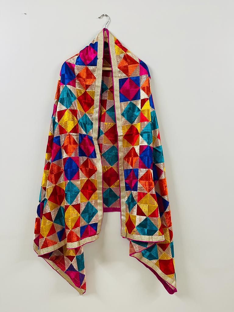 Premium Phulkari Duppata